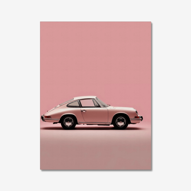 Pink classic Car